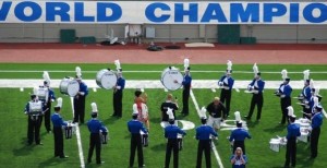 Raiders Battery 2008 on the field at World Championships